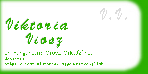 viktoria viosz business card
